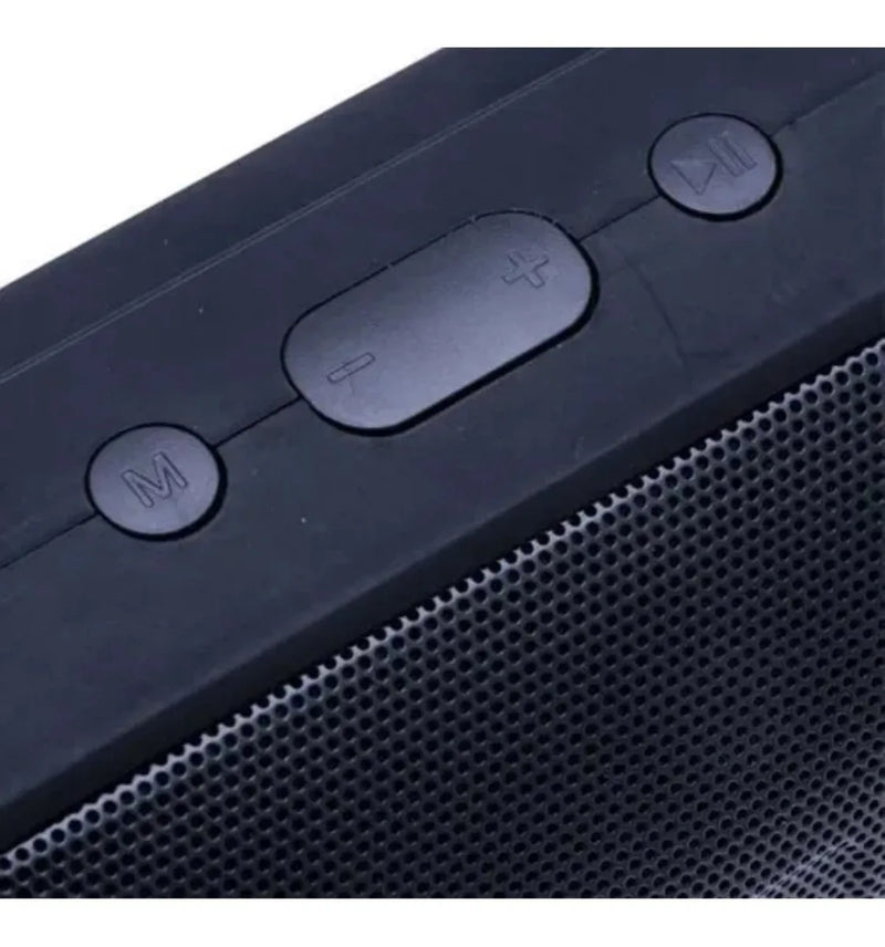 Caixa  De Som Portátil FM Bluetooth  Cartão SD Alto Falante 20w