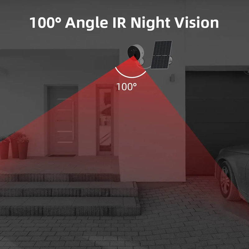 Câmera Solar wi-fi 2mp Ambiente Externo 1080p sem Fio