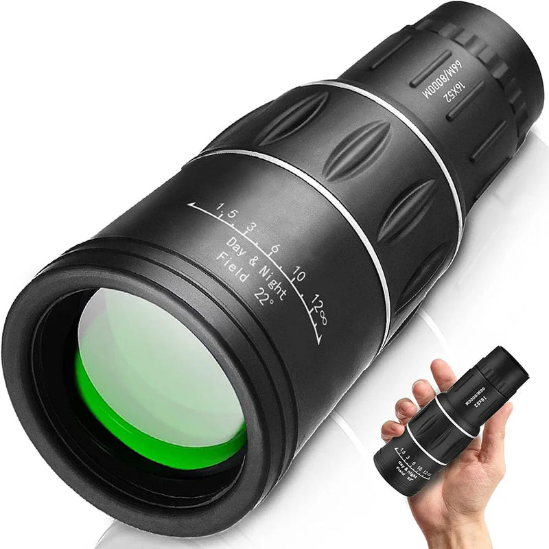 Poderoso Telescópio Monocular HD 16x52 Foco Duplo