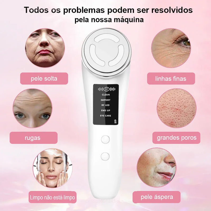 Massageador Facial Radiofrequência Lift - Rejuvenescimento da Pele