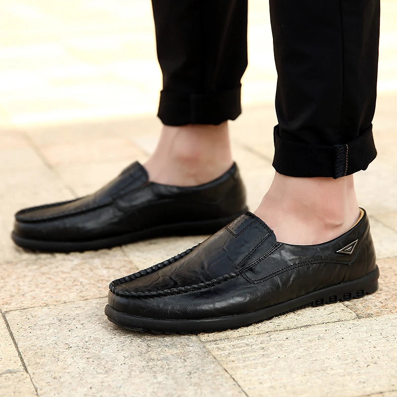 Mocassim  Masculino Luxo  Respirável Couro Genuíno