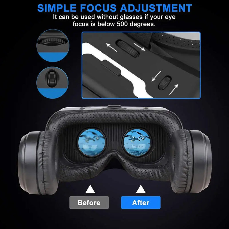 VR Shinecon 6.0 Óculos Realidade Virtual 3d Estéreo Headset