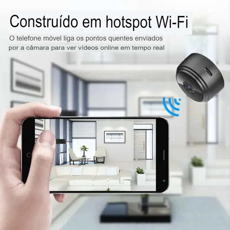 Mini Câmera de Vigilância A9 Wifi 1080p HD Gravador De Vídeo Sem Fio