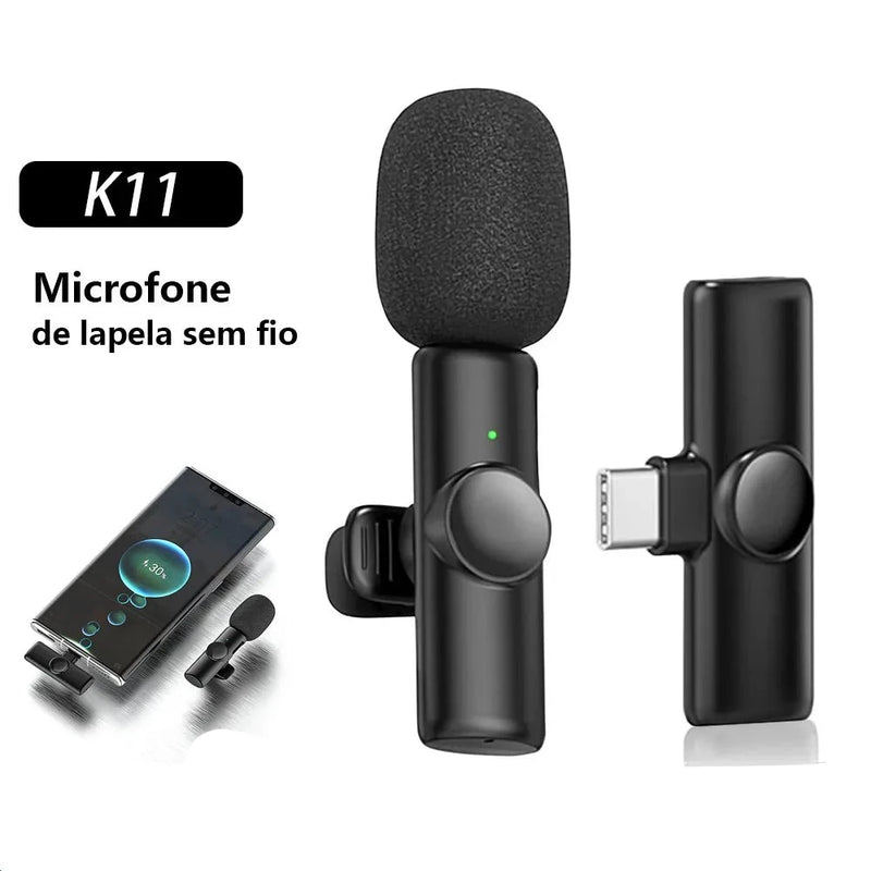 Microfone de Lapela Profissional Iphone Ipad Laptop Android