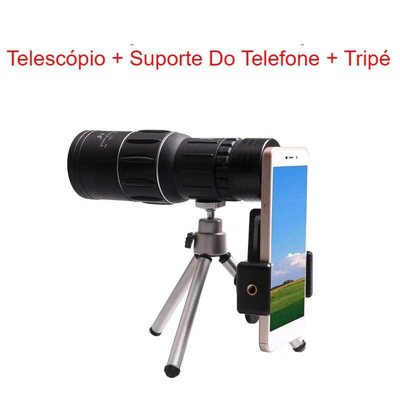 Poderoso Telescópio Monocular HD 16x52 Foco Duplo