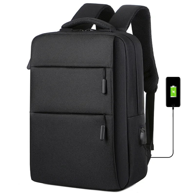 Mochila Masculina Oxford Impermeável para Notebook USB