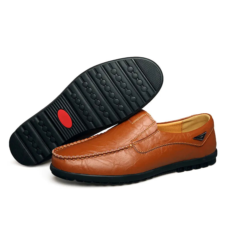 Mocassim  Masculino Luxo  Respirável Couro Genuíno